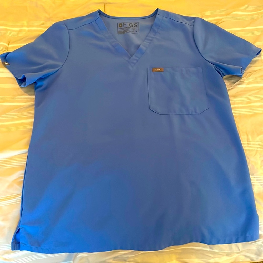 Figs Caterina One Pocket Top Ceil Blue